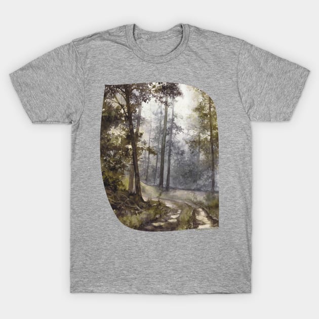 Wet Morning in the Forest T-Shirt by KKmiecik_ART